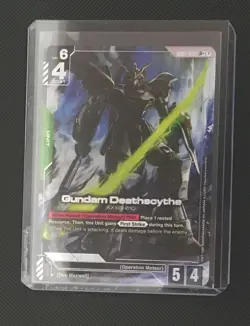 Gundam Deathscythe - LR+ Alt Art FOIL GD01-025 Gundam Card Game/Silver Boarder - Image 4
