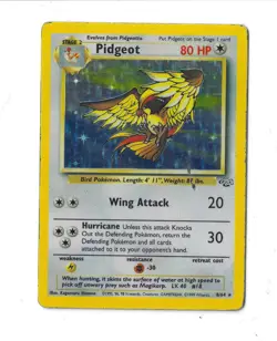 Pidgeot 8/64 Jungle Holo Rare Pokemon Card WOTC 1999 MP - Image 3
