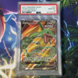 Pokemon Card | PSA 10 Rayquaza V 193/203 Evolving Skies 2021 Full Art Graded - Image 1