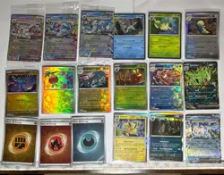 👀 Prismatic Evolutions 18 Card Lot Ft. Promo Stamps And Pokeballs 👀 - Image 1