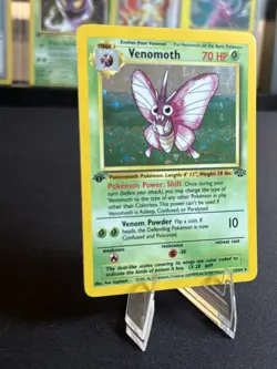 Pokemon TCG Venomoth 1st Edition Jungle Holo Rare LP - Pokemon Card Vintage - Image 2
