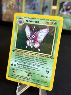 Pokemon TCG Venomoth 1st Edition Jungle Holo Rare LP - Pokemon Card Vintage - Image 4