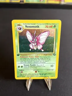 Pokemon TCG Venomoth 1st Edition Jungle Holo Rare LP - Pokemon Card Vintage - Image 5