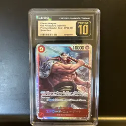 2024 One Piece Card Game: Paramount War OP02 Japanese SR Edward Newgate CGC10 - Image 1