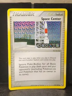 Pokemon Card - Space Center Deoxys 91/107 Uncommon Reverse Holo STAMPED - Image 1