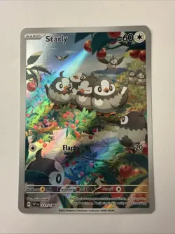 Starly 221/198 Illustration Rare 2023 Pokemon Scarlet & Violet Base Set Card NM+ - Image 1