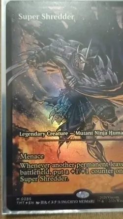 Magic: The Gathering Super Shredder Legendary Creature Foil Card 0285 TMNT - Image 1