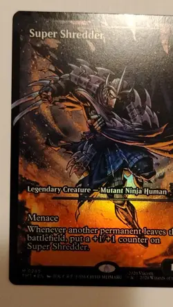 Magic: The Gathering Super Shredder Legendary Creature Foil Card 0285 TMNT - Image 5