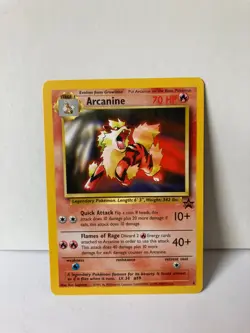 Arcanine WOTC Black Star Promo 6 Pokemon Card 2000 LP - Image 1