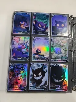 Lot of 9 Custom holo fanart mixed V Pokemon Trading Card Sleeved & Top Loaded!! - Image 1