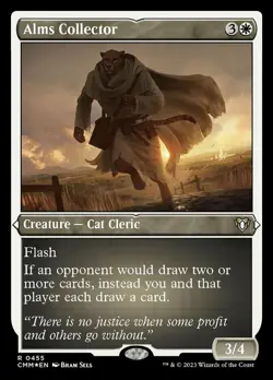 MTG Alms Collector - Foil Etched, NM-Mint, English Commander Masters - Image 1