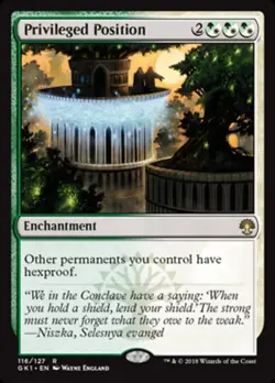 Slightly Played, English - 1 x MTG Privileged Position Guilds of Ravnica Guild K - Image 1