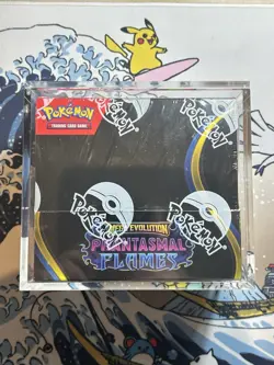 Pokemon TCG - Phantasmal Flames Booster Box Sealed w/ Acrylic Box - Image 1