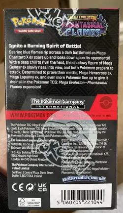 Pokemon TCG Phantasmal Flames Half Booster Box 18 Packs | New & Sealed | - Image 4