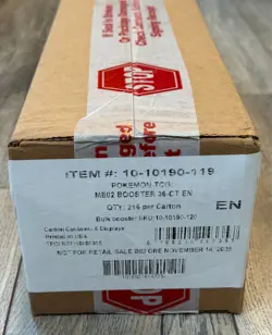 Pokemon TCG: Mega Evolution Phantasmal Flames (ME02) 6 x Booster Box SEALED CASE - Image 2