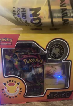 Pokemon TCG Phantasmal Flames 2026 Sealed Box Promo Pikachu Booster Coin - Image 1