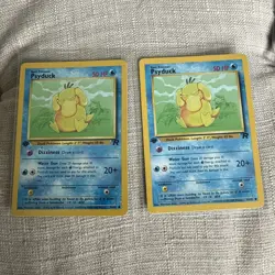 2 - 2000 Pokemon Team Rocket Psyduck 65/82 1st Edition LP - Image 1
