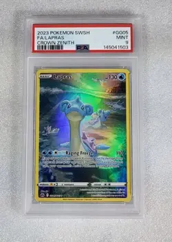 Lapras GG05/GG70 PSA 9 MINT Crown Zenith Galarian Gallery Pokemon - Image 1