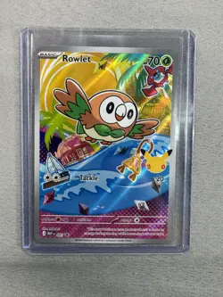 Rowlet Full Art Promo ME: Mega Evolution Promo 043 Pokemon TCG MINT - Image 1