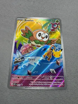 Rowlet Full Art Promo ME: Mega Evolution Promo 043 Pokemon TCG MINT - Image 3