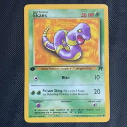 Ekans 56/82 1st Edition Team Rocket Common Pokemon Card - Image 1