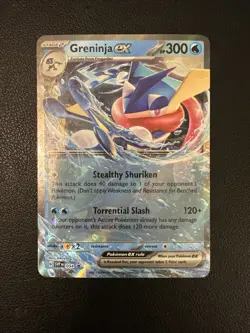 Pokemon TCG Scarlet & Violet Holo Greninja EX SVP 054 Black Star Promo - Image 1