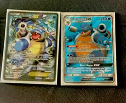 Pokemon Blastoise EX & GX Promo Holo Card Lot English Nintendo XY122 SM169 - Image 1