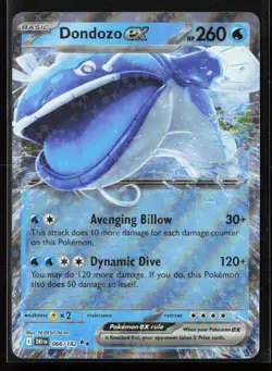 Dondozo ex 066/182 Double Rare Destined Rivals Pokemon NM - Image 1