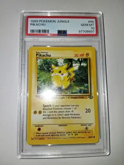 Pokemon Pikachu #60 Jungle Set, PSA 10 Gem Mint - Image 1