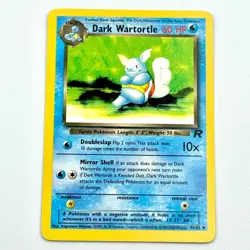 Dark Wartortle 46/82 Near Mint Team Rocket Non Holo Vintage Pokemon TCG - Image 1