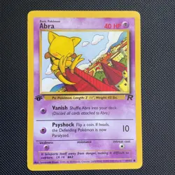 Pokemon 49/82 Abra Team Rocket Common 1st Edition - Image 1