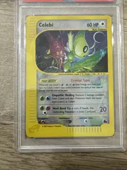 2003 Pokemon Skyridge Reverse Holo Celebi #145 PSA 7 NRMT - Image 3