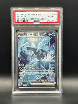 2025 Pokemon Black Bolt Special Illustration Rare Kyurem EX #165/086 -PSA 10 - Image 2