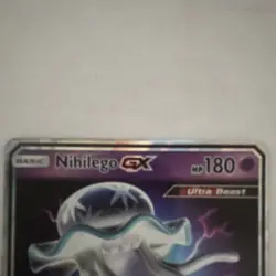 Pokemon Nihilego GX Ultra Beast SM-Crimson Invasion 49/111 Ultra Rare Holo - Image 2