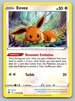 Pokemon TCG SWSH10: Astral Radiance Eevee 119/189 - Image 1