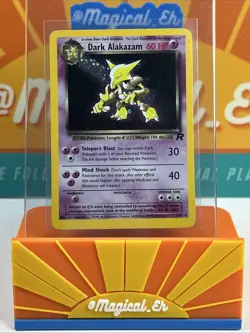 Dark Alakazam #1 Holo Rare Pokemon TCG 2000 Team Rocket Lightly Played LP - Image 1
