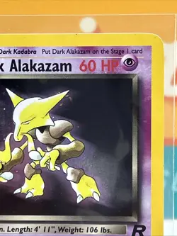Dark Alakazam #1 Holo Rare Pokemon TCG 2000 Team Rocket Lightly Played LP - Image 4