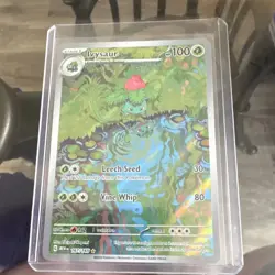 Pokemon Ivysaur Illustration Rare Holo 100 HP 167/165 Scarlet & Violet 151 - Image 1