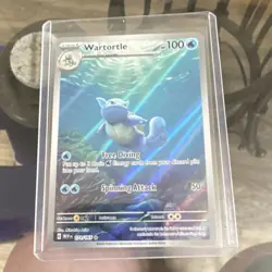 Pokemon Wartortle Illustration Rare Full Art Holo 171/165 Scarlet & Violet 151 - Image 1