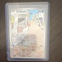 Pokemon Slowpoke Illustration Rare Holo 204/198 SV01 Scarlet & Violet 2023 - Image 1