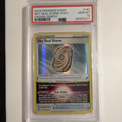 Pokemon Sky Seal Stone Holo Rare PSA 10 143/159 Crown Zenith 2023 - Image 1