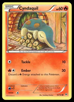 Cyndaquil 18/162 Common BREAKthrough Pokemon Lightly Played - Image 1