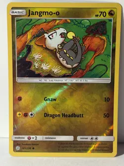 Jangmo-o 161/236 Reverse Holo SM - Cosmic Eclipse NM Pokemon Fast Shipping - Image 1