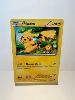 Pikachu 27/111 Common Furious Fists Pokemon Moderately Played - Image 1