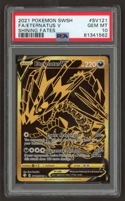 2021 POKEMON SWSH FA/ ETERNATUS V SHINING FATES #SV121 - PSA 10 GEM MINT - Image 1