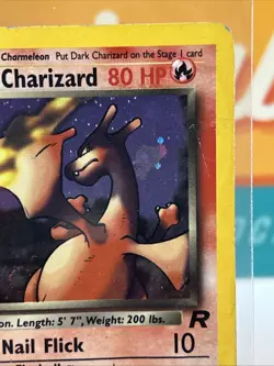 Dark Charizard #4 Holo Rare Pokemon TCG 2000 Team Rocket DMG - Image 5
