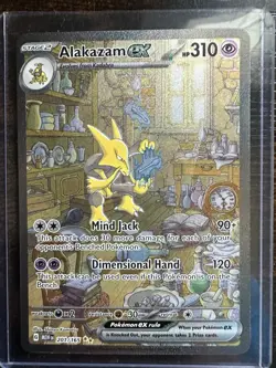 Pokemon Alakazam ex Scarlet & Violet 151 201/165 Special Illustration Rare - NM - Image 3