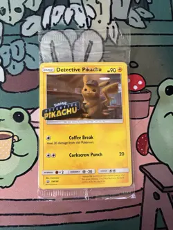 Pokemon TCG Detective Pikachu SM190 Promo Stamped Sealed - Image 1