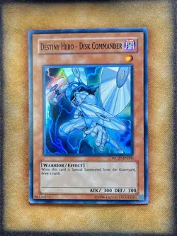 Yugioh Destiny Hero - Disk Commander WC07-EN003 Super Rare NM - Image 1
