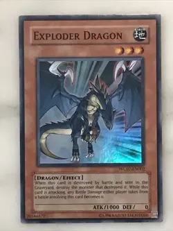 Yu-Gi-Oh! “EXPLODER DRAGON” Super Rare Unl Ed WC07-EN002 NM - Image 1